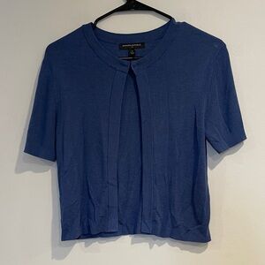 Banana Republic Blue Short Sleeve Cardigan Size Small